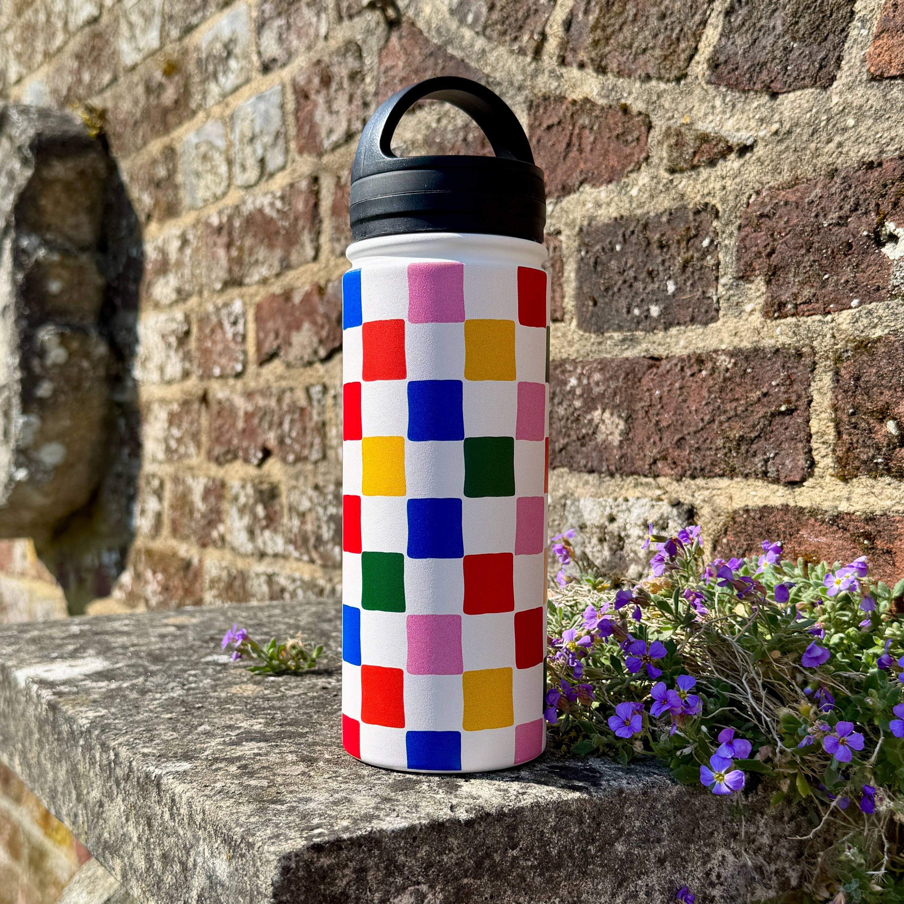 Multi Tiles Insulated Stainless Steel Water Bottle