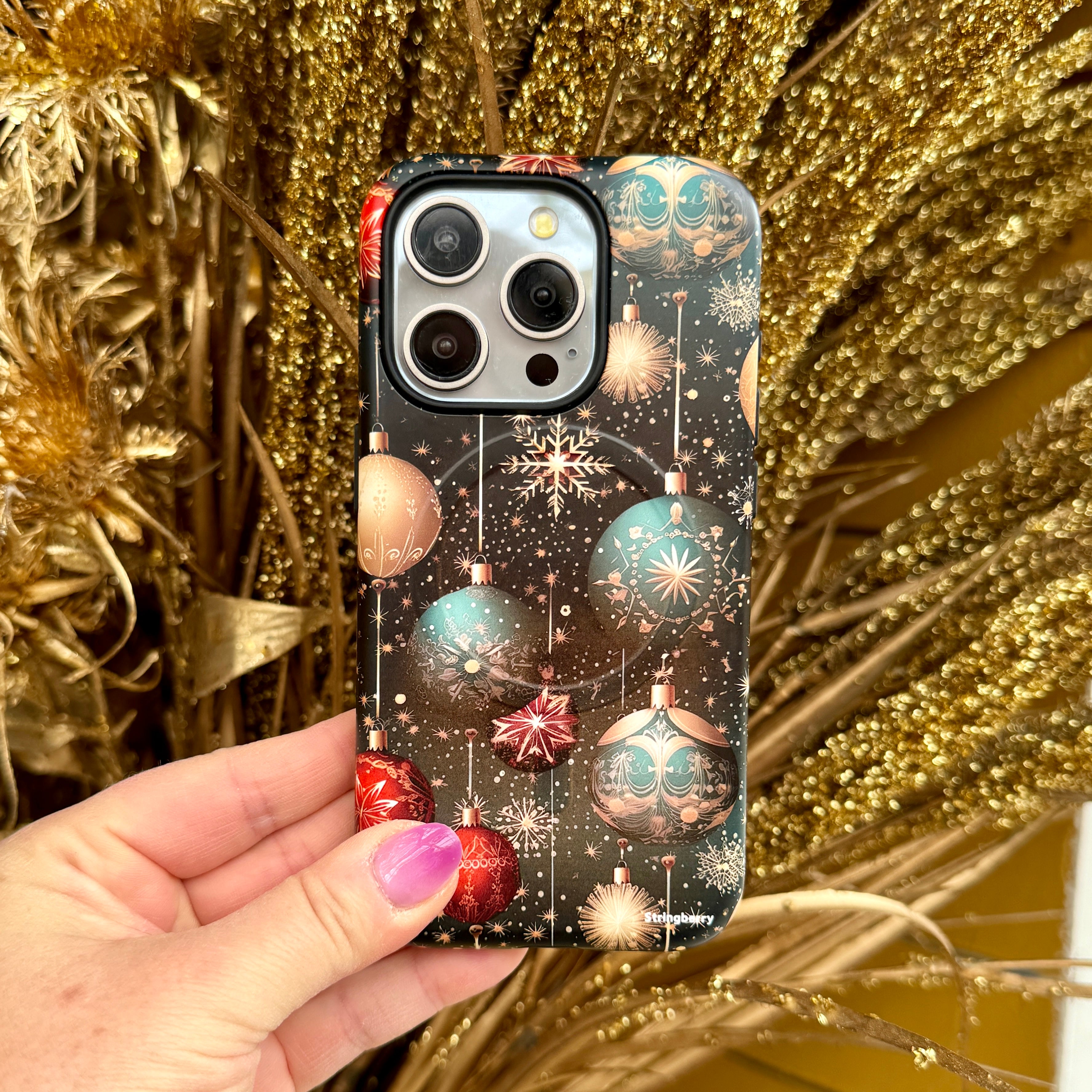 iPhone MagSafe Tough Case -  Christmas Baubles II