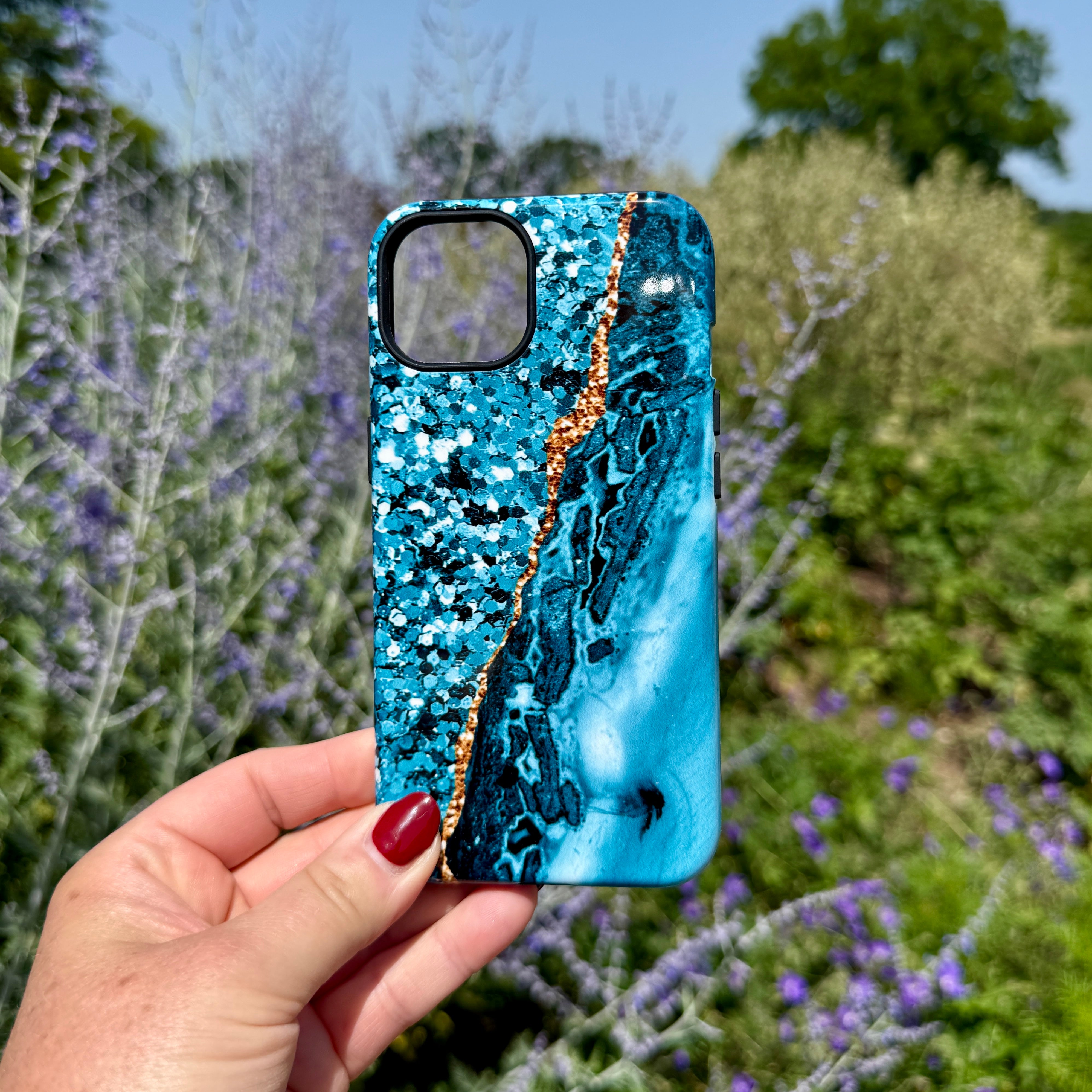 iPhone Tough Case - Marine (case does not glitter)