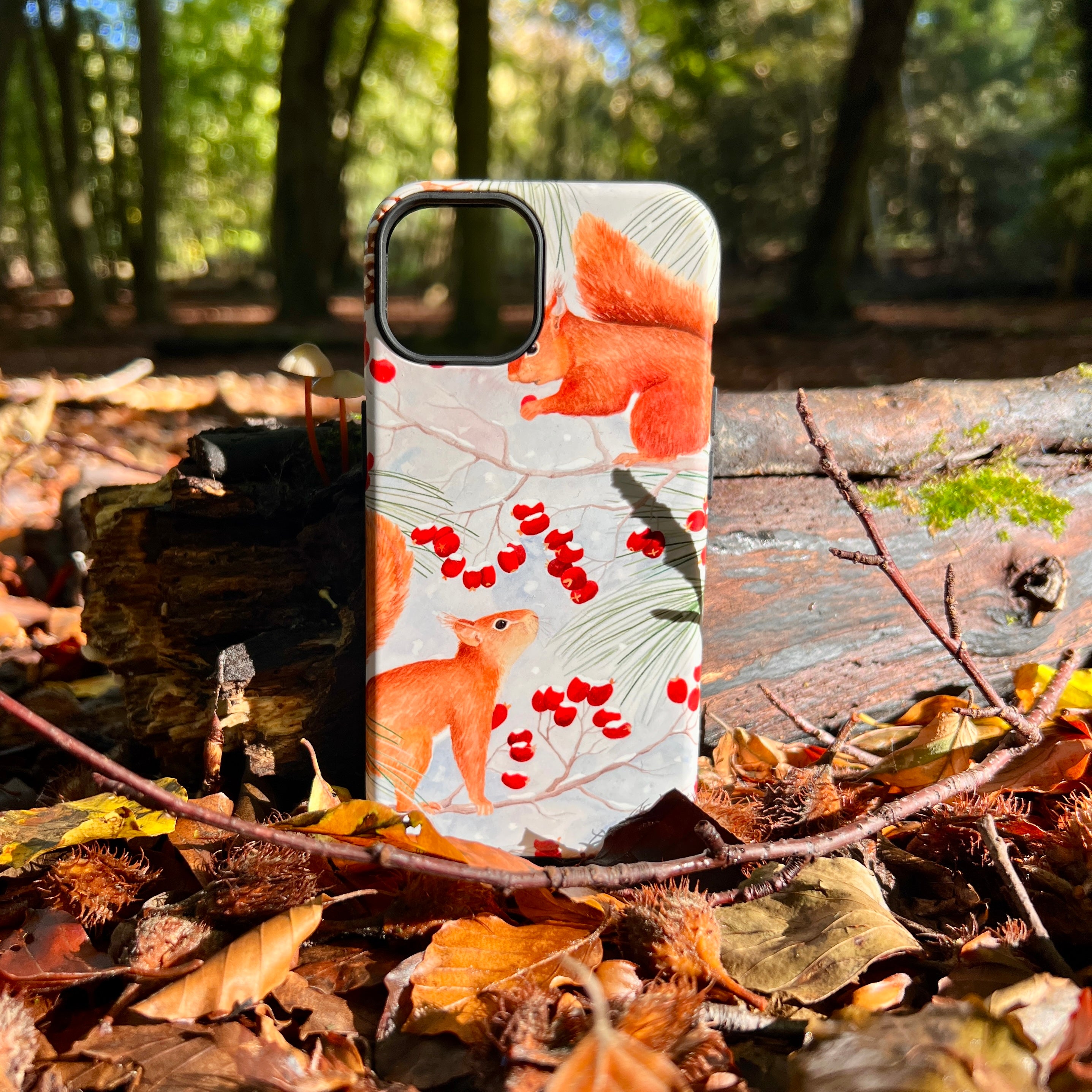 iPhone Tough Case - Red Squirrels By Bex Parkin