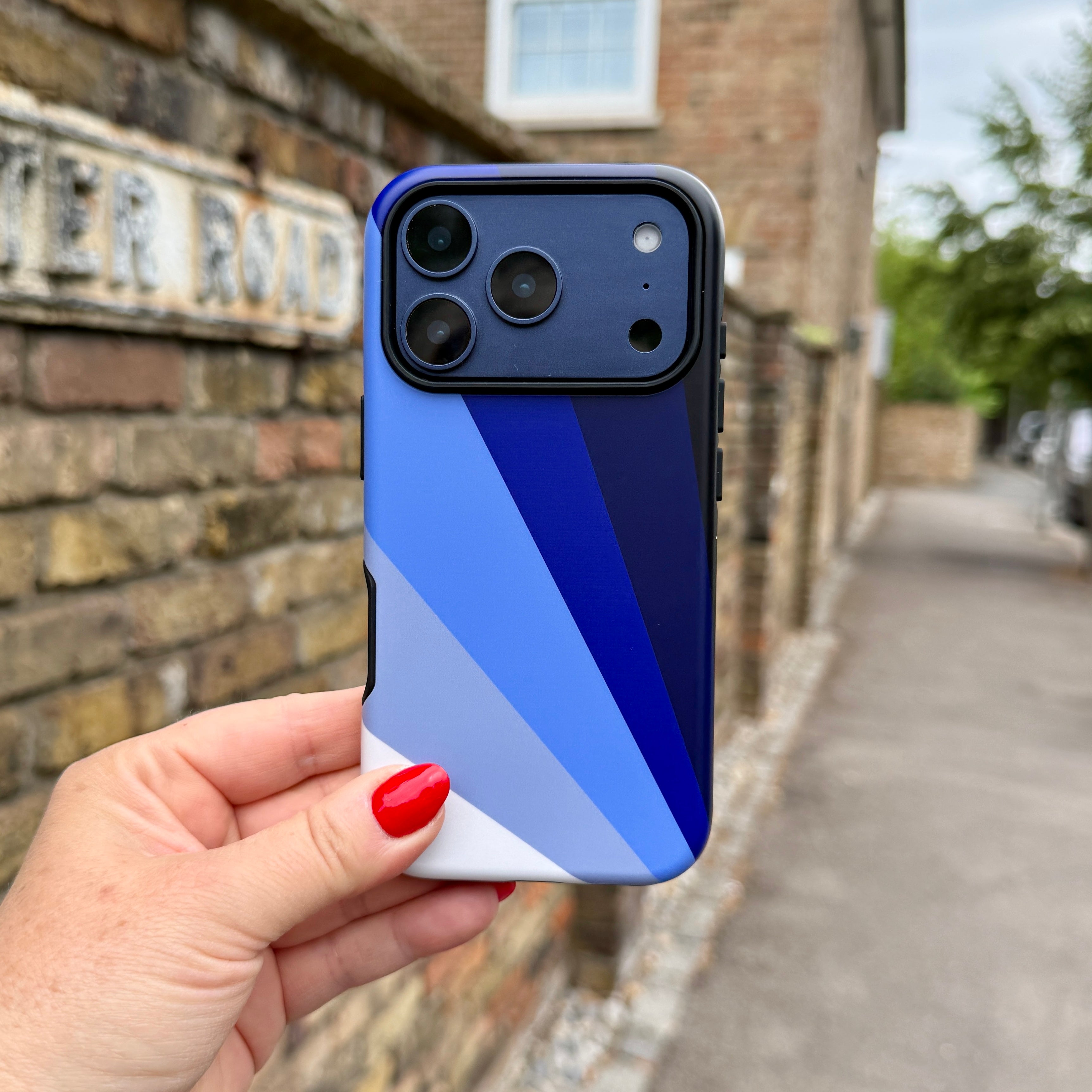 iPhone Tough Case - Sapphire Fan By Kitty Joseph