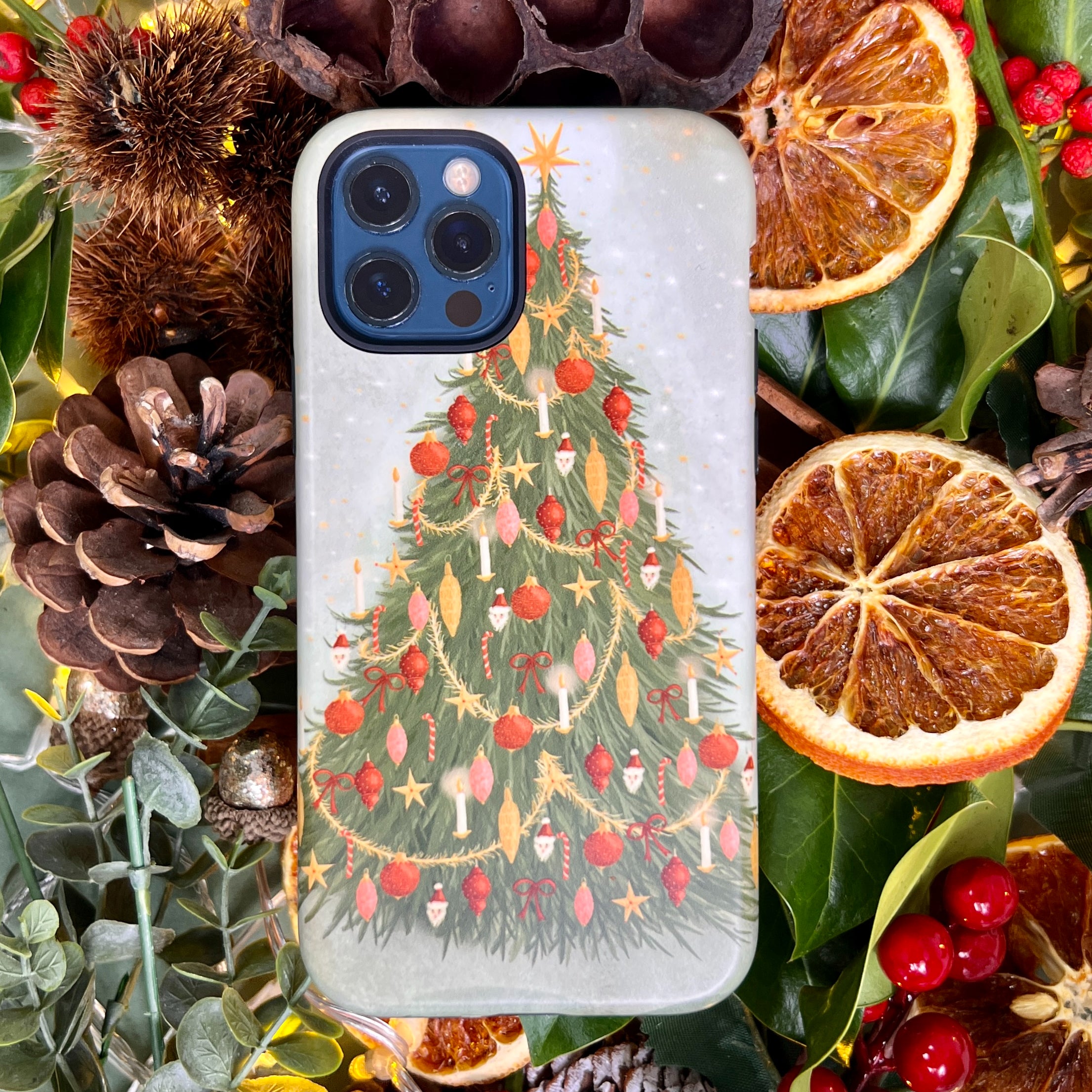 iPhone Tough Case - Christmas Tree By Maja Lindberg