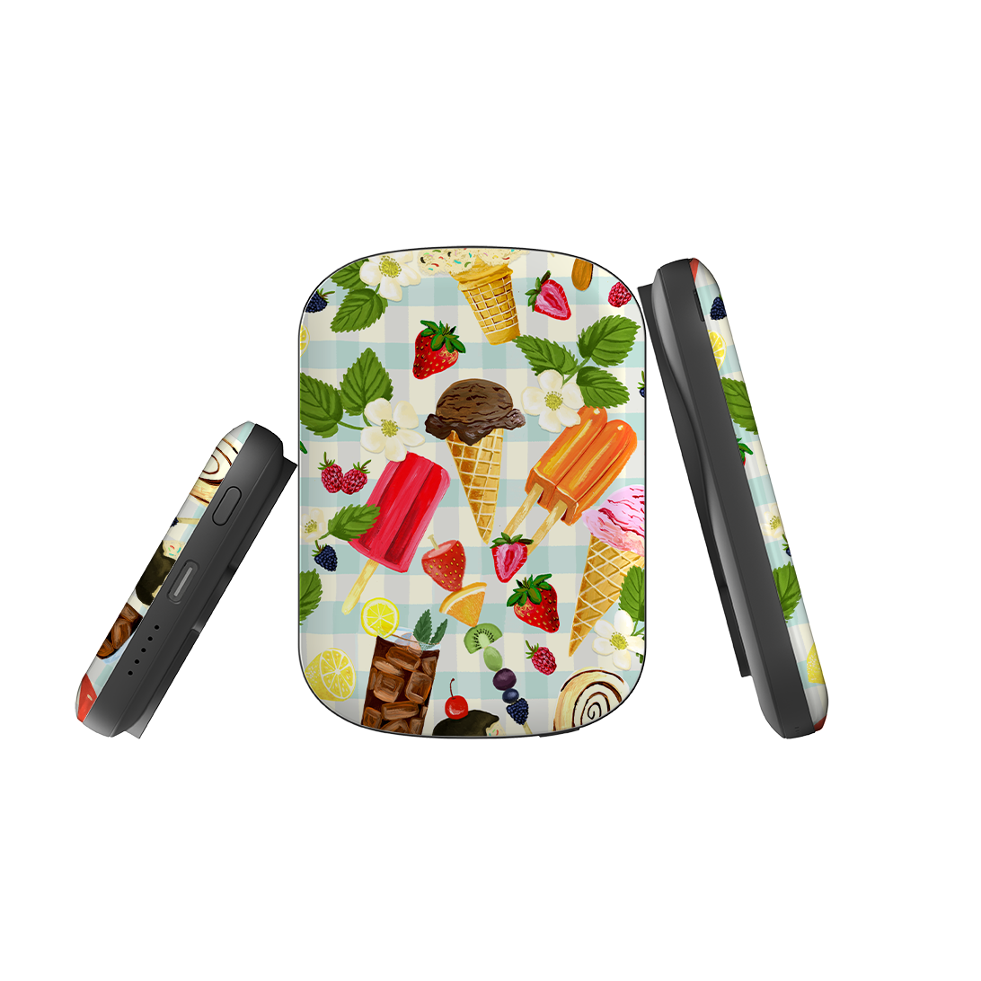 MagSafe Power Bank - Ice Floral By Abby Jacobs