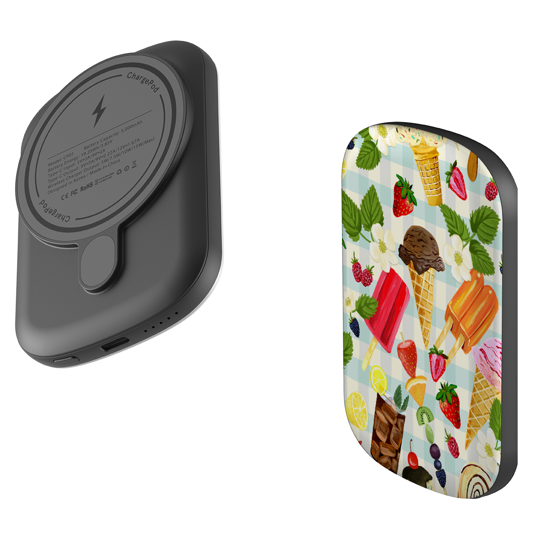 MagSafe Power Bank - Ice Floral By Abby Jacobs