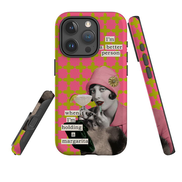 iPhone Tough Case - I'm A Better Person By Clare Jordan