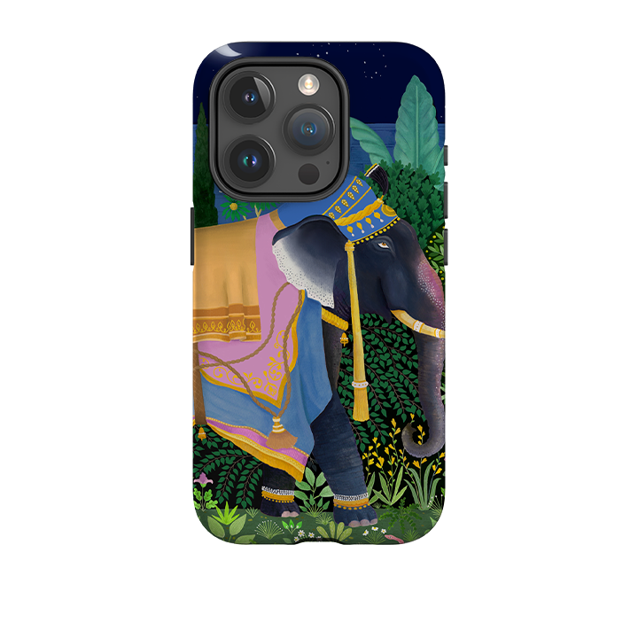 iPhone Tough Case - Indian Elephant By Bex Parkin
