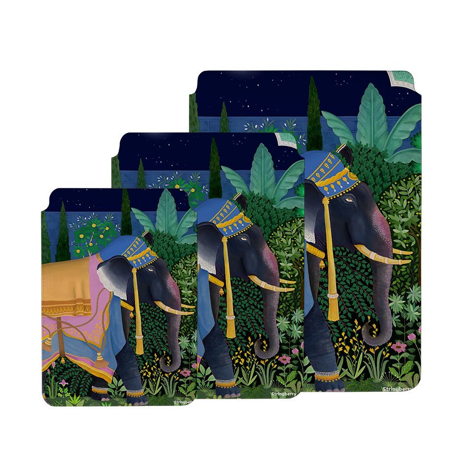 Indian Elephant By Bex Parkin Laptop, Kindle & iPad Sleeve