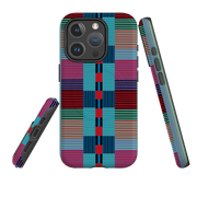 iPhone MagSafe Tough Case - Indian Stripe By Cressida Bell