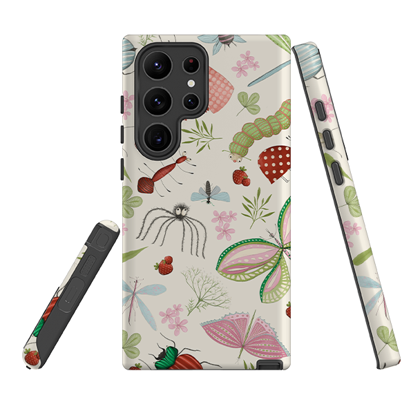 Samsung Tough Case - Insects Pattern By Maja Lindberg
