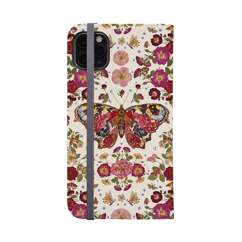 Ivory Butterfly Wallet Case By Helen Ahpornsiri