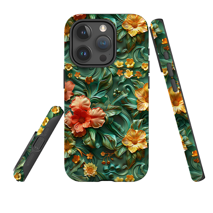iPhone Tough Case -Jade Floral