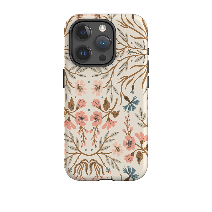 iPhone Tough Case - Jane's Garden Pattern By Meghann Rader