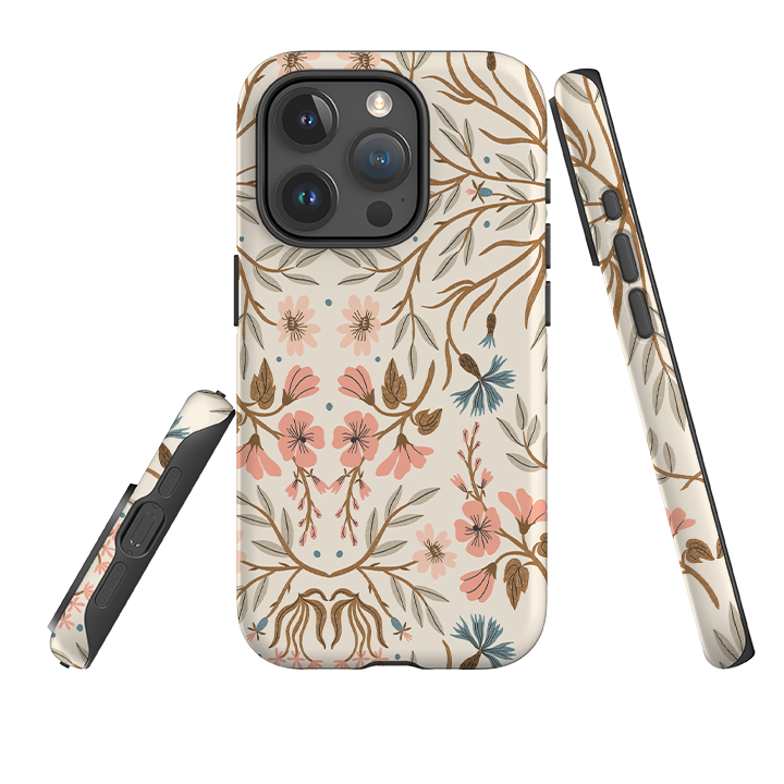 iPhone Tough Case - Jane's Garden Pattern By Meghann Rader