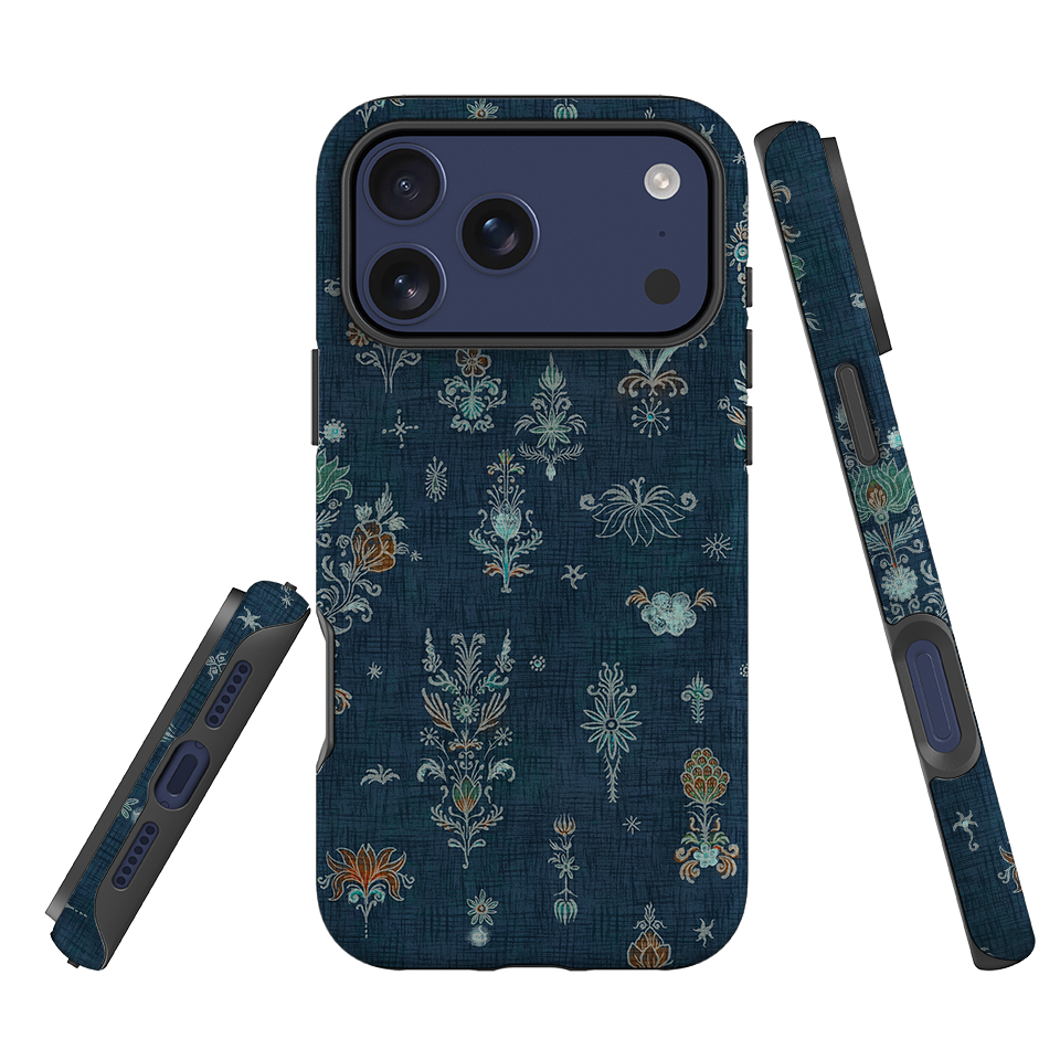 iPhone Tough Case - Jewel Spirit - Navy Rust By Katherine Quinn