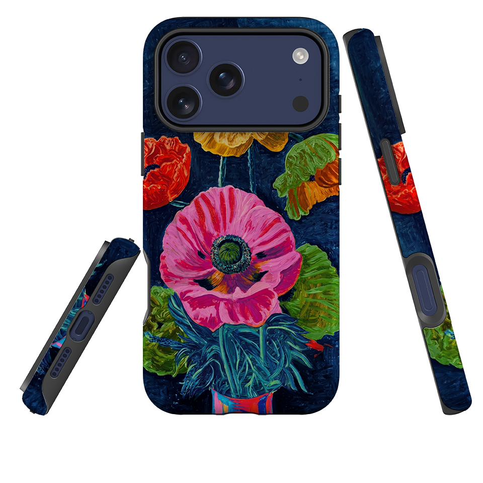 iPhone MagSafe Tough Case - Kisling Poppy Blue