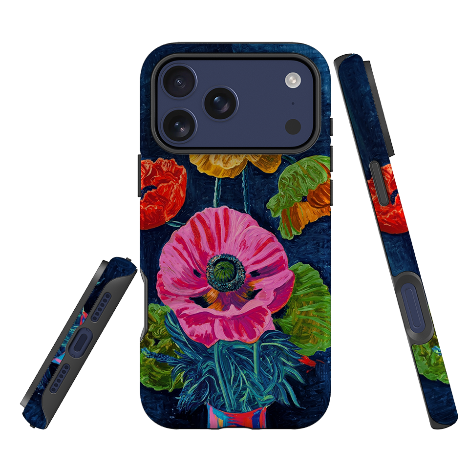 iPhone Tough Case - Kisling Poppy Blue