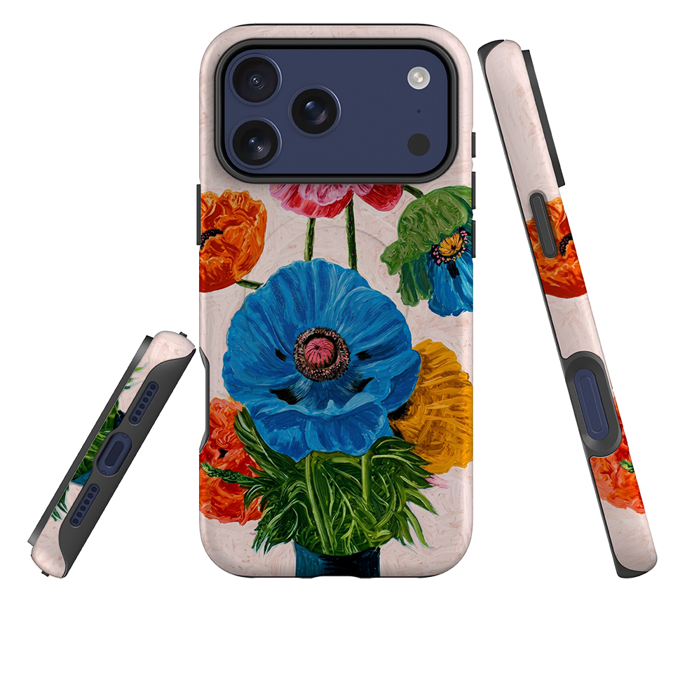 iPhone MagSafe Tough Case - Kisling Poppy Pink