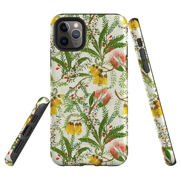 iPhone Tough Case - Kowhai And Bottle Brush By Katherine Quinn
