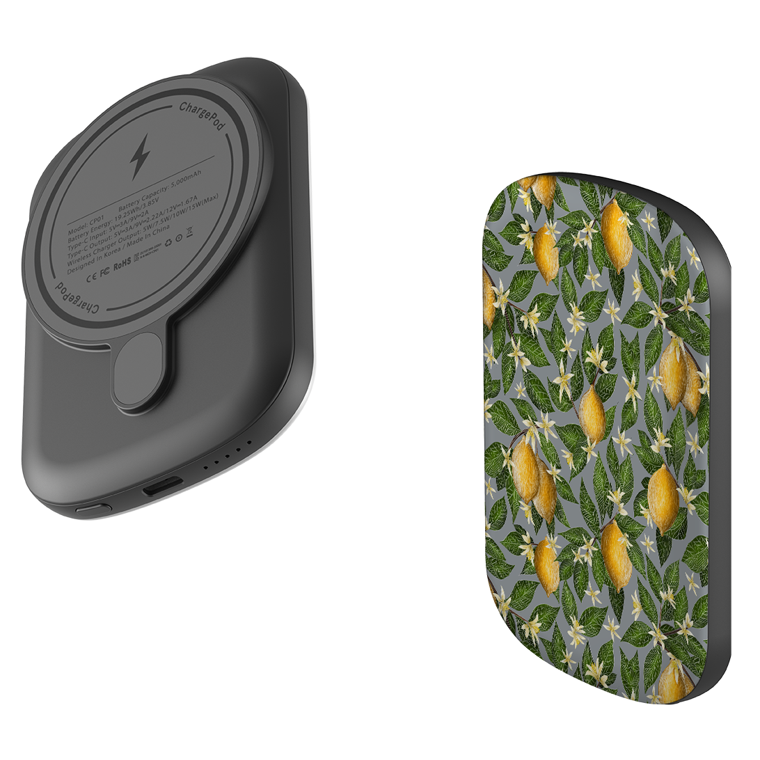MagSafe Power Bank - Lemons By Catherine Rowe