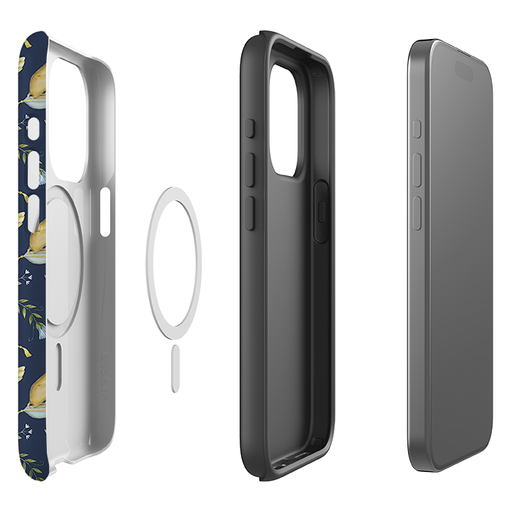 iPhone MagSafe Tough Case -  Leo Et Flores Navy By Catherine Rowe