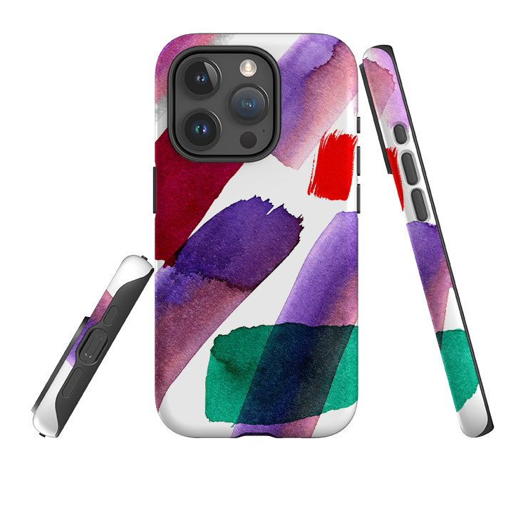 iPhone Tough Case - Lilac Brushes By Kitty Joseph