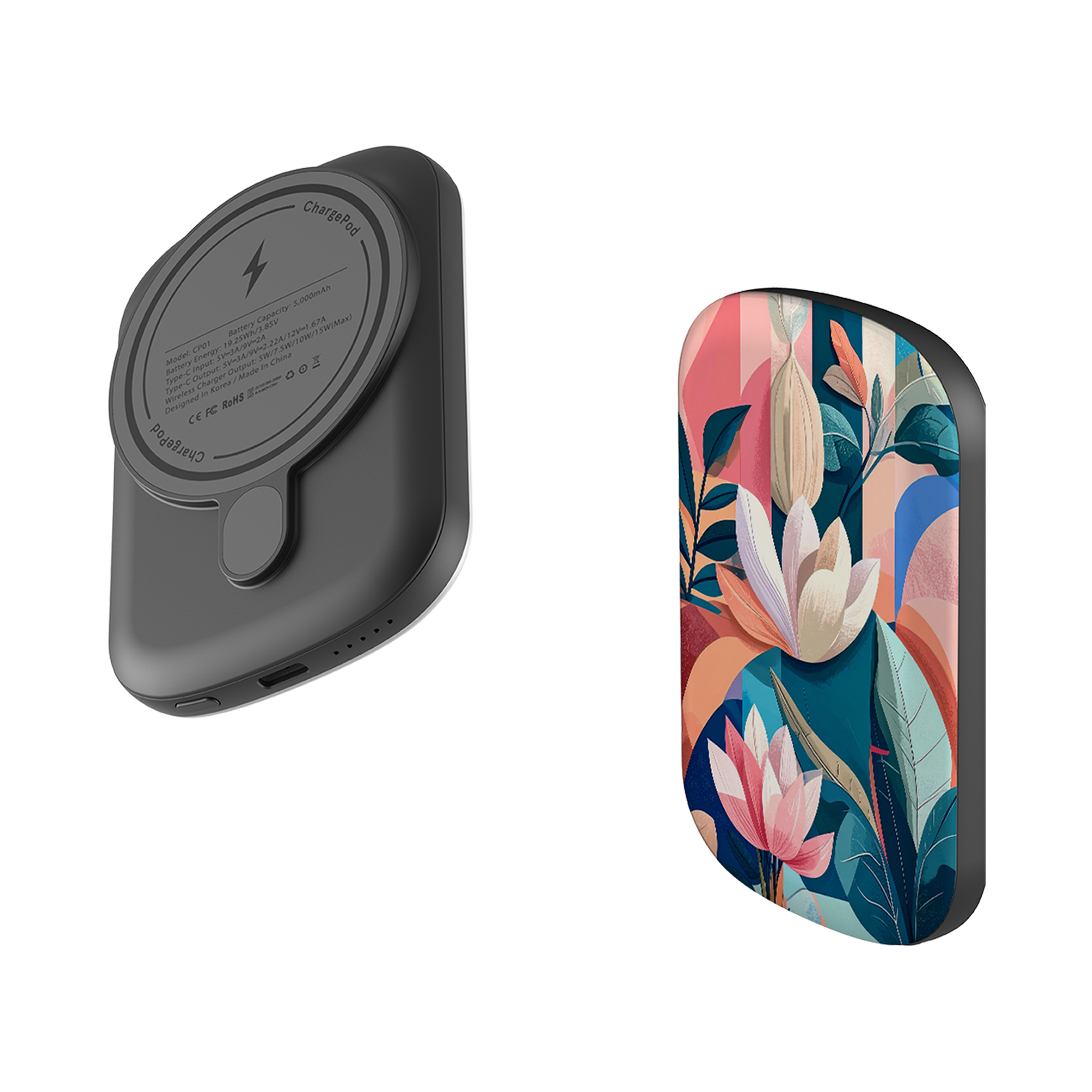 MagSafe Power Bank - Long Floral