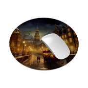 Late Winter Evening Vegan Leather Mouse Mat