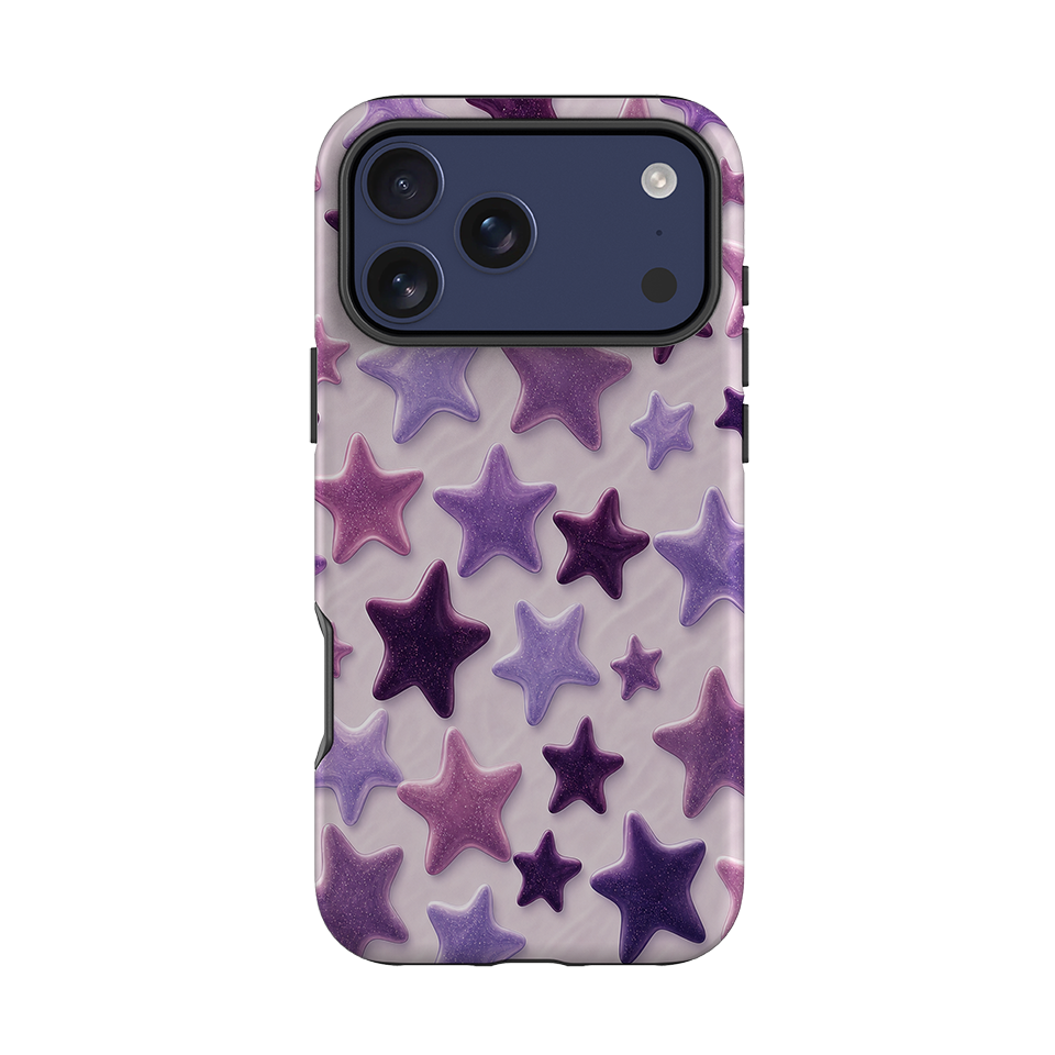 iPhone Tough Case - Lavender Purple Star