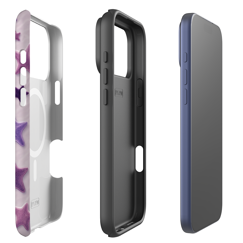 iPhone MagSafe Tough Case - Lavender Purple Star