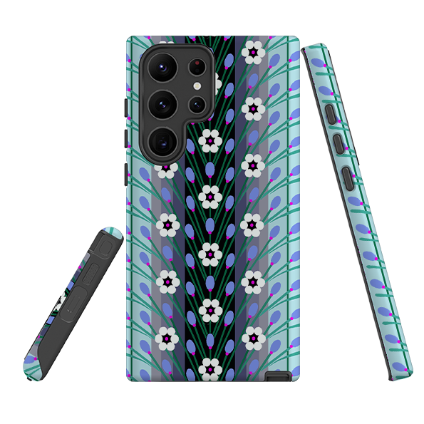 Samsung Tough  Case - Lavender Blue By Cressida Bell