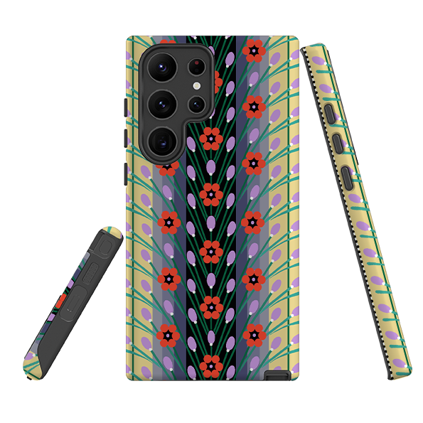 Samsung Tough  Case - Lavender Yellow By Cressida Bell