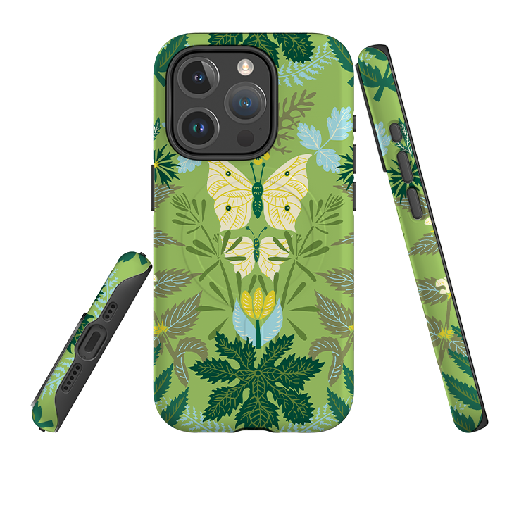 iPhone MagSafe Tough Case - Leaf Green By Kate Heiss