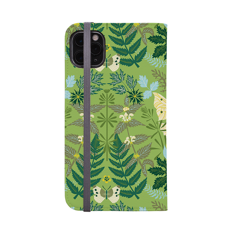 Leaf Green Wallet Case By Kate Heiss