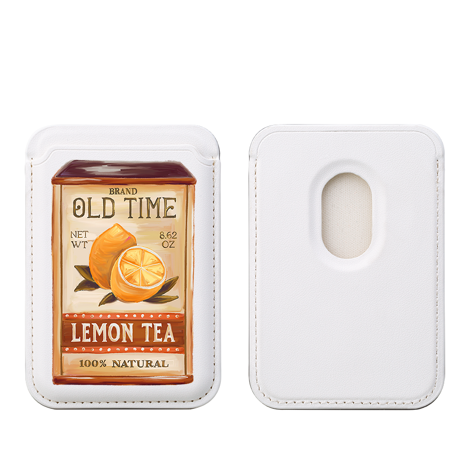 Lemon Tea MagSafe Wallet- White