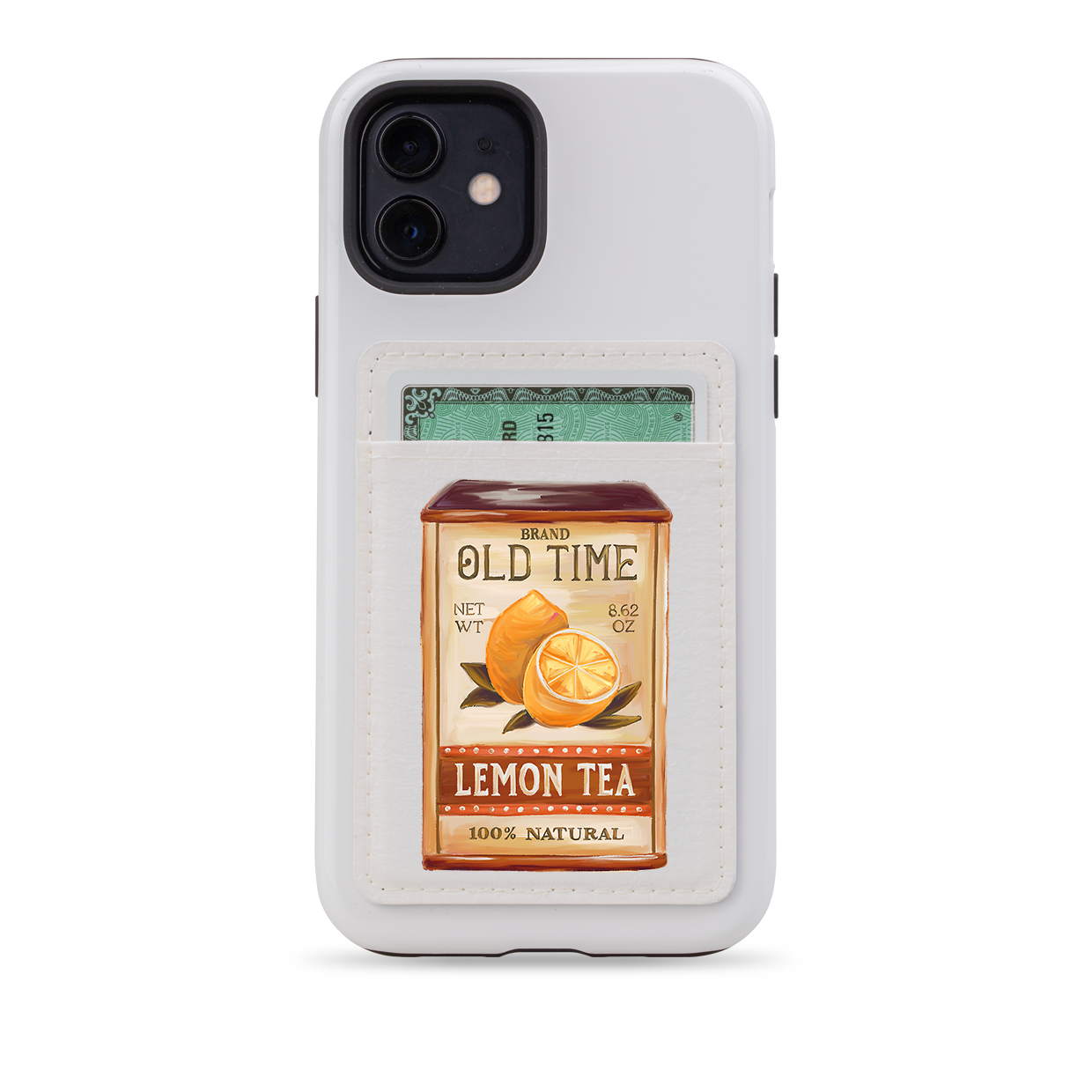 Lemon Tea MagSafe Wallet- White
