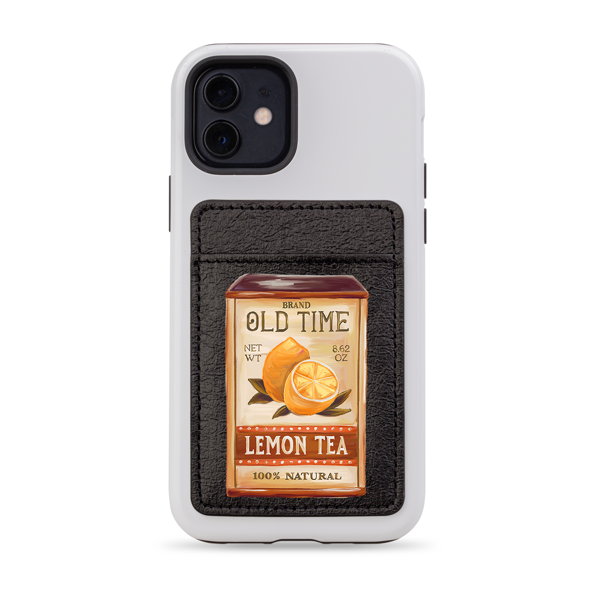 Lemon Tea MagSafe Wallet- Black