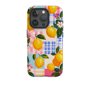 iPhone Tough Case - Lemons and Checks