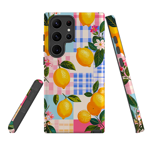 Samsung Tough Case - Lemons and Checks