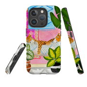 iPhone MagSafe Tough Case - Leopards in Hammock By Bex Parkin
