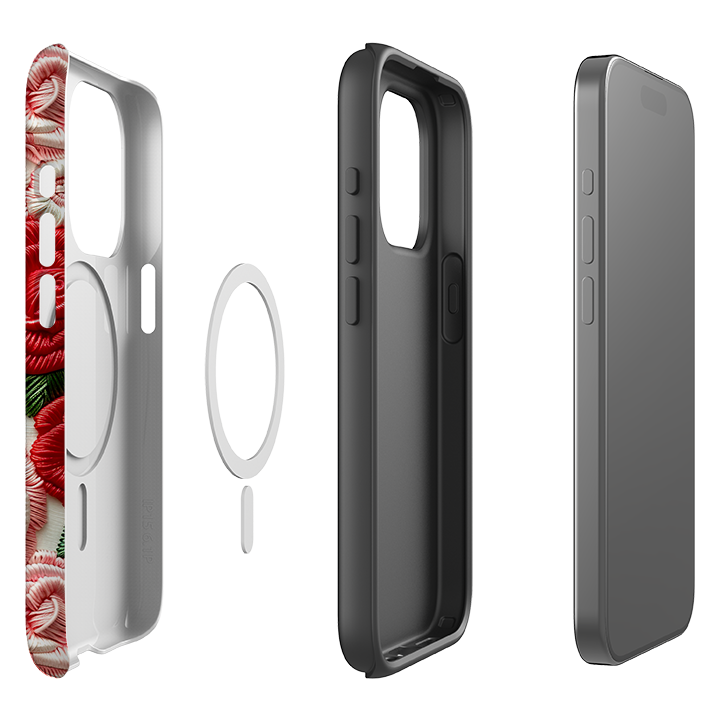 iPhone MagSafe Tough Case - Light Roses