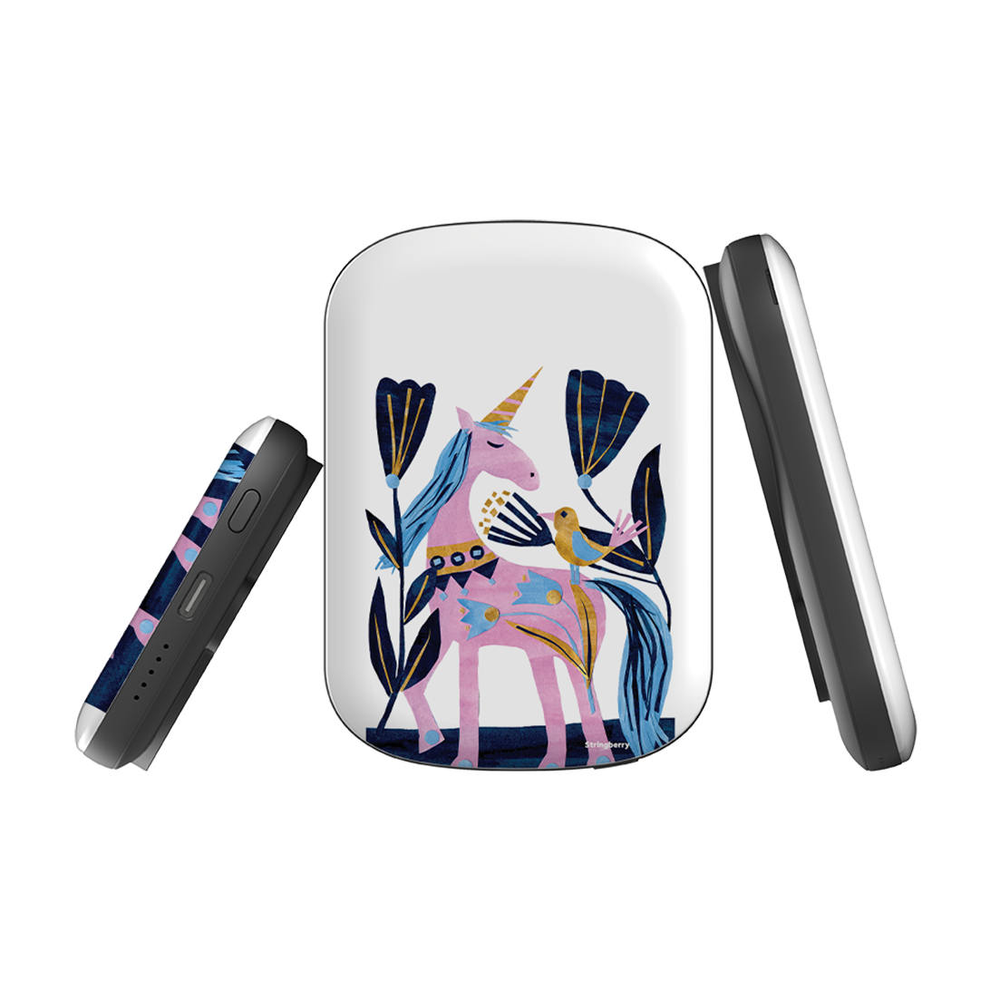 MagSafe Power Bank - Lilac Unicorn By Tracey English