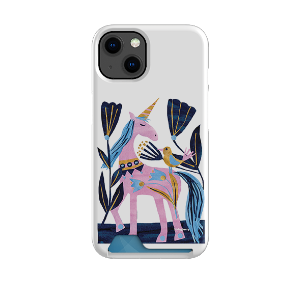 Lilac Unicorn Case and Card Case By Tracey English