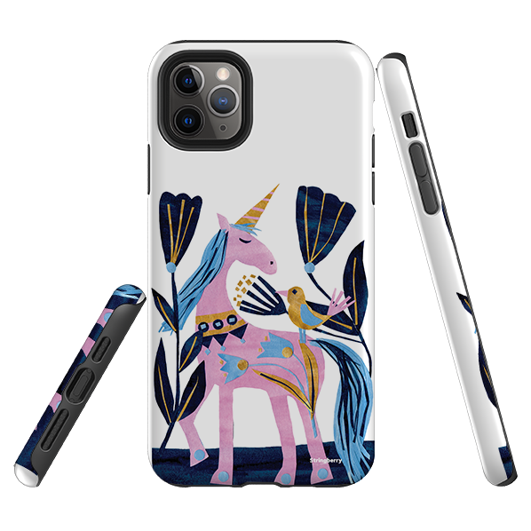 iPhone Tough Case - Lilac Unicorn By Tracey English