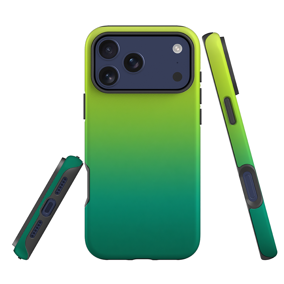 iPhone Tough Case - Lime Green Ombre