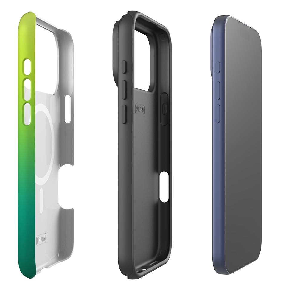 iPhone MagSafe Tough Case - Lime Green Ombre