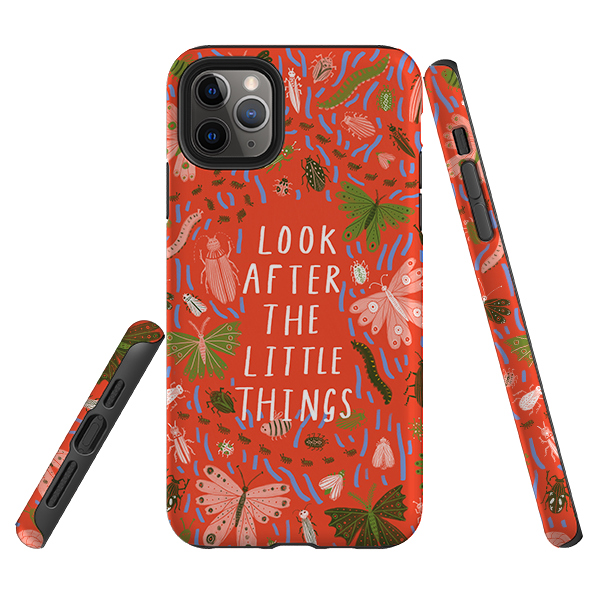 iPhone Tough Case - Little Things Orange By Lee Foster Wilson