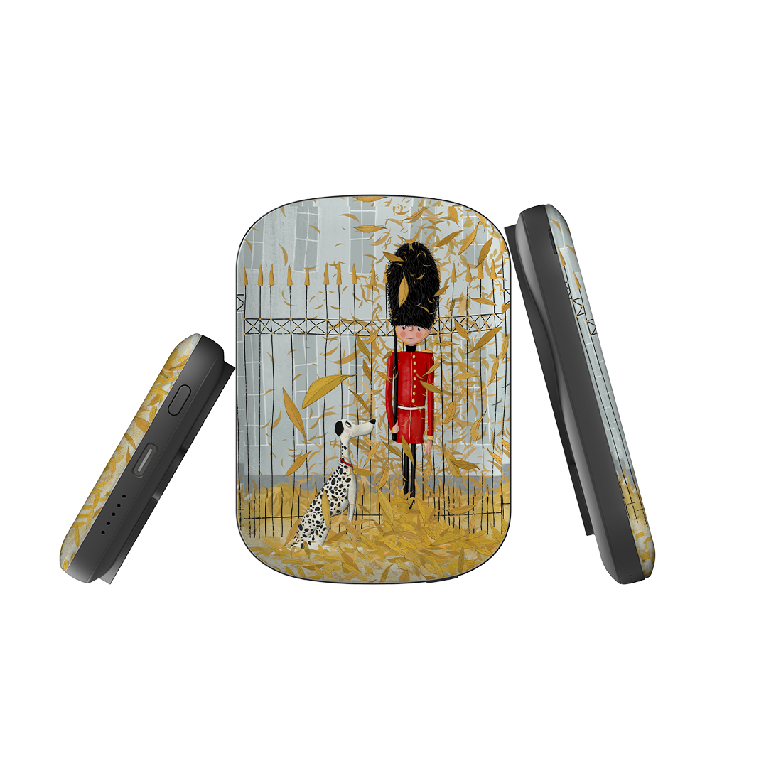 MagSafe Power Bank - London in Leaves By Maja Lindberg