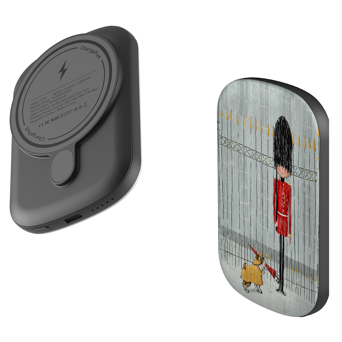 MagSafe Power Bank - London in Rain By Maja Lindberg