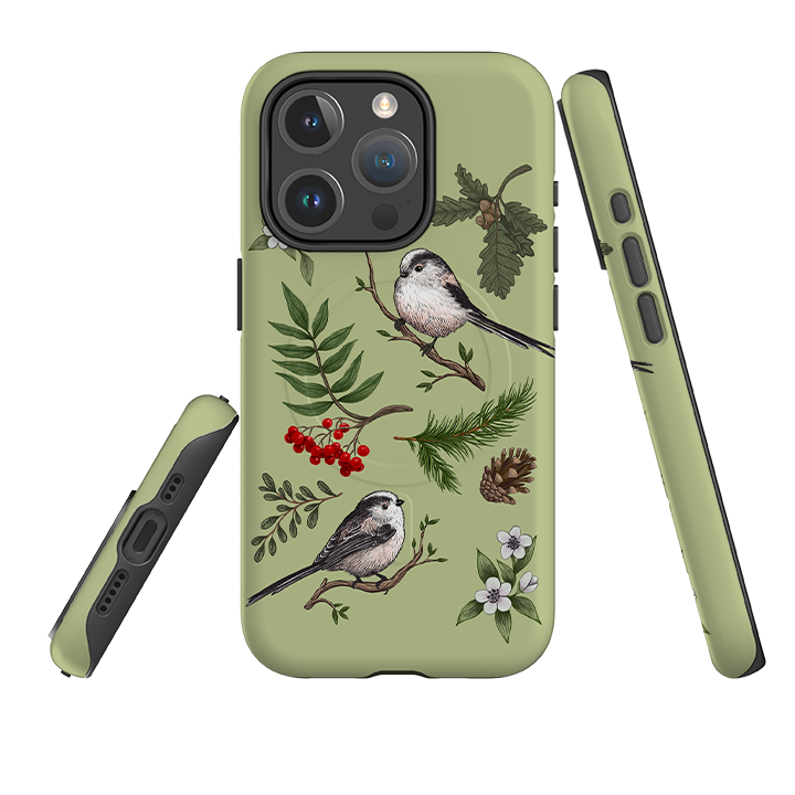 iPhone MagSafe Tough Case -  Longtail Tits By Anna Stead