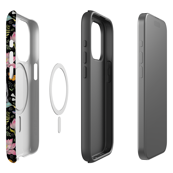 iPhone MagSafe Tough Case - Lotus Garden By Catherine Rowe